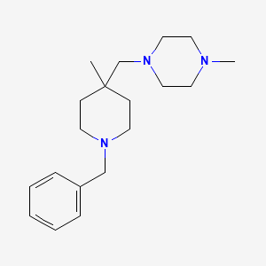 molecular formula C19H31N3 B1379202 1-[(1-Benzyl-4-methylpiperidin-4-yl)methyl]-4-methylpiperazine CAS No. 1461714-06-6