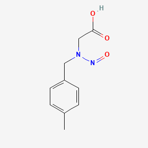 molecular formula C10H12N2O3 B13792021 2-[(4-Methylphenyl)methyl-nitroso-amino]acetic acid CAS No. 90918-65-3