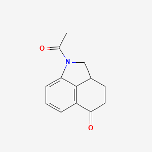 molecular formula C13H13NO2 B1379212 2-Acetyl-2-azatricyclo[6.3.1.0,4,12]dodeca-1(12),8,10-trien-7-one CAS No. 19621-15-9