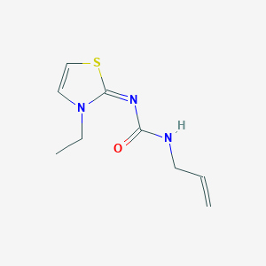 Urea, 1-allyl-3-(3-ethyl-4-thiazolin-2-ylidene)-(8CI)