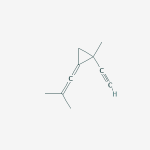 molecular formula C10H12 B13792145 3-thiazolidinecarbothioamide,N-phenyl-2-(2,4,6-trifluorophenyl)- 