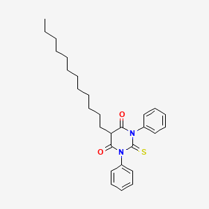 Barbituric acid, 1,3-diphenyl-5-dodecyl-2-thio-