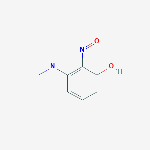 molecular formula C8H10N2O2 B13792184 3-(Dimethylamino)-2-nitrosophenol 