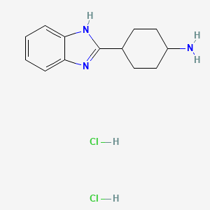 4-(1H-1,3-benzodiazol-2-yl)cyclohexan-1-amine dihydrochloride