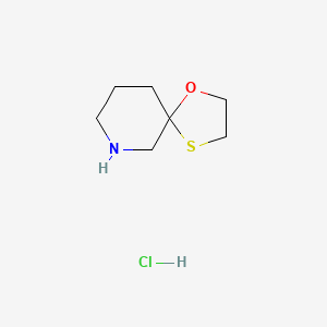 molecular formula C7H14ClNOS B13792194 1-Oxa-4-thia-7-aza-spiro[4.5]decane hydrochloride 