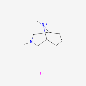 molecular formula C10H21IN2 B13792195 3,9,9-Trimethyl-3-aza-9-azoniabicyclo(3.3.1)nonane iodide CAS No. 94601-22-6