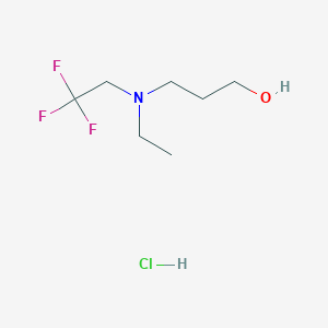 3-[Ethyl(2,2,2-trifluoroethyl)amino]propan-1-ol hydrochloride