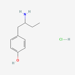 molecular formula C10H16ClNO B1379224 4-(2-氨基丁基)苯酚盐酸盐 CAS No. 78108-17-5