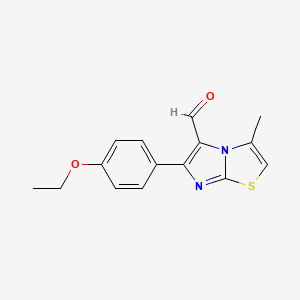 6-(4-Ethoxyphenyl)-3-methylimidazo[2,1-B]thiazole-5-carboxaldehyde