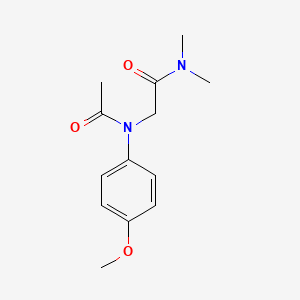 2-(N-acetyl-4-methoxyanilino)-N,N-dimethylacetamide