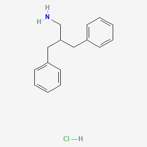 molecular formula C16H20ClN B1379236 (3-Amino-2-benzylpropyl)benzene hydrochloride CAS No. 890715-21-6