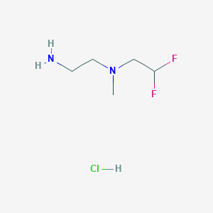 molecular formula C5H13ClF2N2 B1379253 (2-氨基乙基)(2,2-二氟乙基)甲胺盐酸盐 CAS No. 1803583-72-3