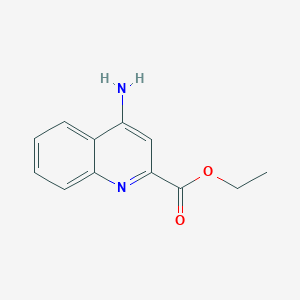 molecular formula C12H12N2O2 B1379260 Ethyl 4-aminoquinoline-2-carboxylate CAS No. 142425-92-1