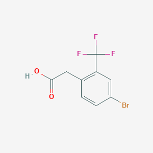molecular formula C9H6BrF3O2 B1379269 4-溴-2-(三氟甲基)苯乙酸 CAS No. 1214339-48-6