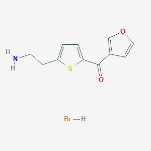 molecular formula C11H12BrNO2S B1379271 [5-(2-氨基乙基)-2-噻吩基](3-呋喃基)甲酮氢溴酸盐 CAS No. 1822785-89-6