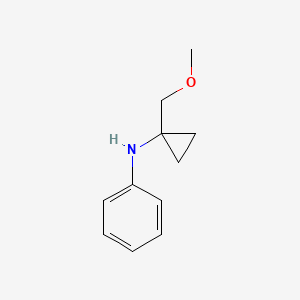 molecular formula C11H15NO B1379273 N-(1-(Methoxymethyl)cyclopropyl)aniline CAS No. 42540-70-5