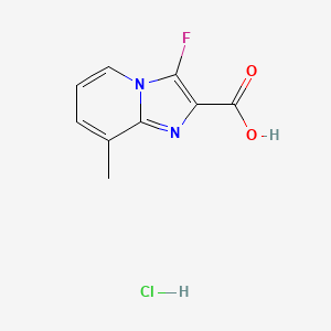 3-Fluoro-8-methylimidazo[1,2-a]pyridine-2-carboxylic acid hydrochloride