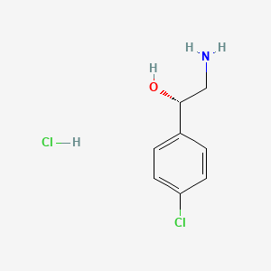 molecular formula C8H11Cl2NO B1379290 (1S)-2-氨基-1-(4-氯苯基)乙醇；盐酸盐 CAS No. 425366-61-6
