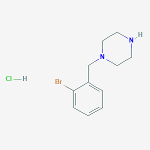 molecular formula C11H16BrClN2 B1379295 1-(2-Bromobenzyl)piperazine hydrochloride CAS No. 1063613-12-6