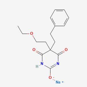 5-(2-Ethoxyethyl)-5-(2-phenylethyl)-2-sodiooxy-4,6(1H,5H)-pyrimidinedione