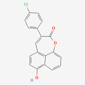 3-(p-Chlorophenyl)-7-hydroxy-2H-naphth[1,8-bc]oxepin-2-one