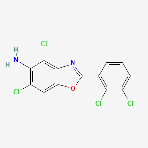 4,6-dichloro-2-(2,3-dichlorophenyl)-1,3-benzoxazol-5-amine