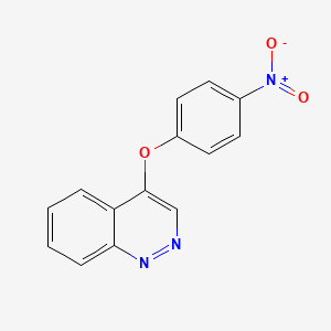 molecular formula C14H9N3O3 B1379323 4-(4-Nitrophenoxy)cinnoline CAS No. 1803583-47-2
