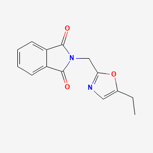 molecular formula C14H12N2O3 B1379331 2-[(5-乙基-1,3-恶唑-2-基)甲基]-2,3-二氢-1H-异吲哚-1,3-二酮 CAS No. 1461713-81-4