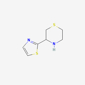 B1379335 3-(1,3-Thiazol-2-yl)thiomorpholine CAS No. 933701-85-0