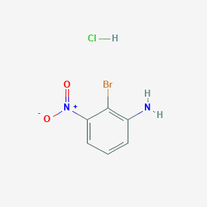 molecular formula C6H6BrClN2O2 B1379337 2-溴-3-硝基苯胺盐酸盐 CAS No. 1803610-71-0