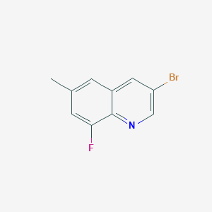 molecular formula C10H7BrFN B1379347 3-Bromo-8-fluoro-6-methylquinoline CAS No. 1352443-19-6