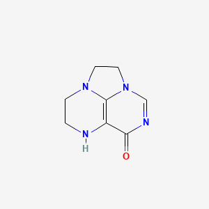 1H,10H-Imidazo[1,2,3-ij]pteridin-10-one,2,3,5,6-tetrahydro-(9CI)