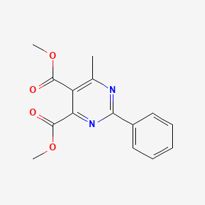 4,5-Pyrimidinedicarboxylic acid, 6-methyl-2-phenyl-, dimethyl ester