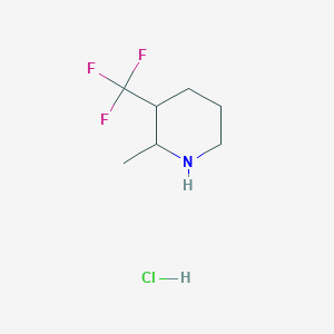 molecular formula C7H13ClF3N B1379359 2-Methyl-3-(trifluoromethyl)piperidine hydrochloride CAS No. 1803599-20-3