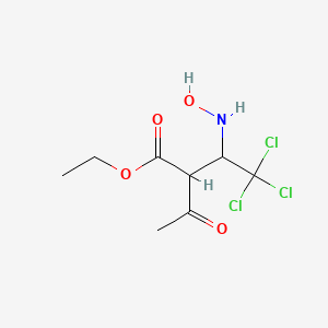 Acetoacetic acid, 2-(1-hydroxyamino-2,2,2-trichloroethyl)-, ethyl ester