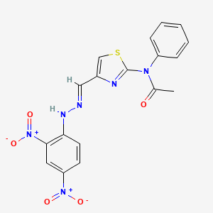 N-(4-(2,4-Dinitrophenyl)hydrazonomethyl-2-thiazolyl)acetanilide