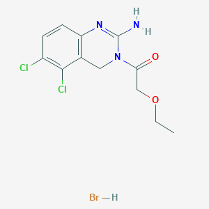 ethyl 2-(2-amino-5,6-dichloro-4H-quinazolin-3-yl)acetate,hydrobromide