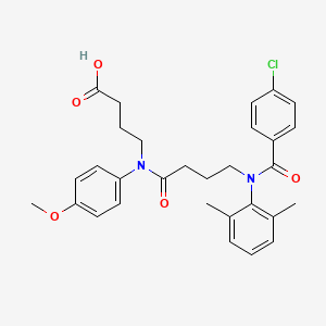 Butanoic acid, 4-((4-((4-chlorobenzoyl)(2,6-dimethylphenyl)amino)-1-oxobutyl)(4-methoxyphenyl)amino)-