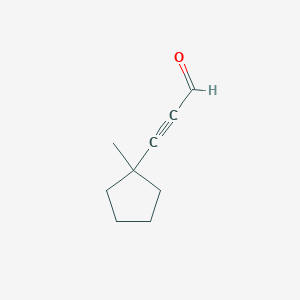 3-(1-Methylcyclopentyl)prop-2-ynal