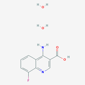 molecular formula C10H11FN2O4 B1379378 4-Amino-8-fluoro-3-quinolinecarboxylic acid dihydrate CAS No. 1609407-49-9
