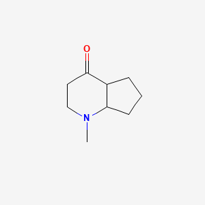 molecular formula C9H15NO B1379383 1-甲基-八氢-1H-环戊并[b]吡啶-4-酮 CAS No. 104752-86-5