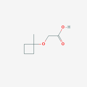 molecular formula C7H12O3 B1379392 2-(1-Methylcyclobutoxy)acetic acid CAS No. 1423035-07-7