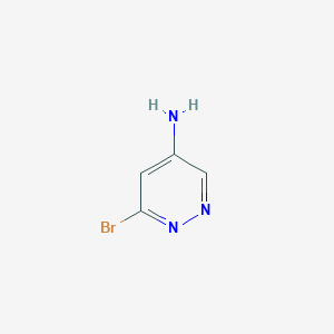 molecular formula C4H4BrN3 B1379399 6-溴吡啶并嗪-4-胺 CAS No. 1379294-26-4
