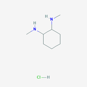 molecular formula C8H19ClN2 B1379400 N1,N2-Dimethylcyclohexane-1,2-diamine hydrochloride CAS No. 1956325-54-4
