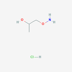 molecular formula C3H10ClNO2 B1379404 1-(Aminooxy)propan-2-ol hydrochloride CAS No. 950595-72-9