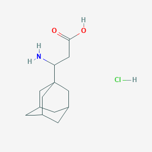 molecular formula C13H22ClNO2 B1379410 3-(Adamantan-1-yl)-3-aminopropanoic acid hydrochloride CAS No. 1797941-67-3