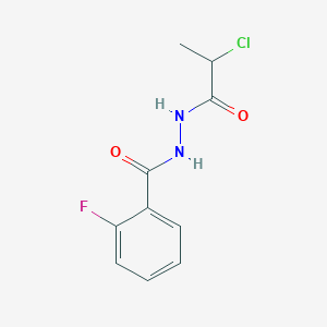 N'-(2-chloropropanoyl)-2-fluorobenzohydrazide