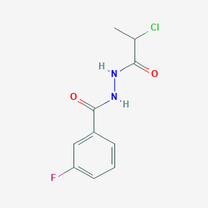 N'-(2-chloropropanoyl)-3-fluorobenzohydrazide
