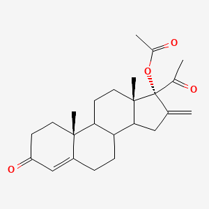 (8xi,9xi,14xi)-16-Methylidene-3,20-dioxopregn-4-en-17-yl acetate