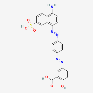 Benzoic acid, 5-[[4-[(4-amino-7-sulfo-1-naphthalenyl)azo]phenyl]azo]-2-hydroxy-